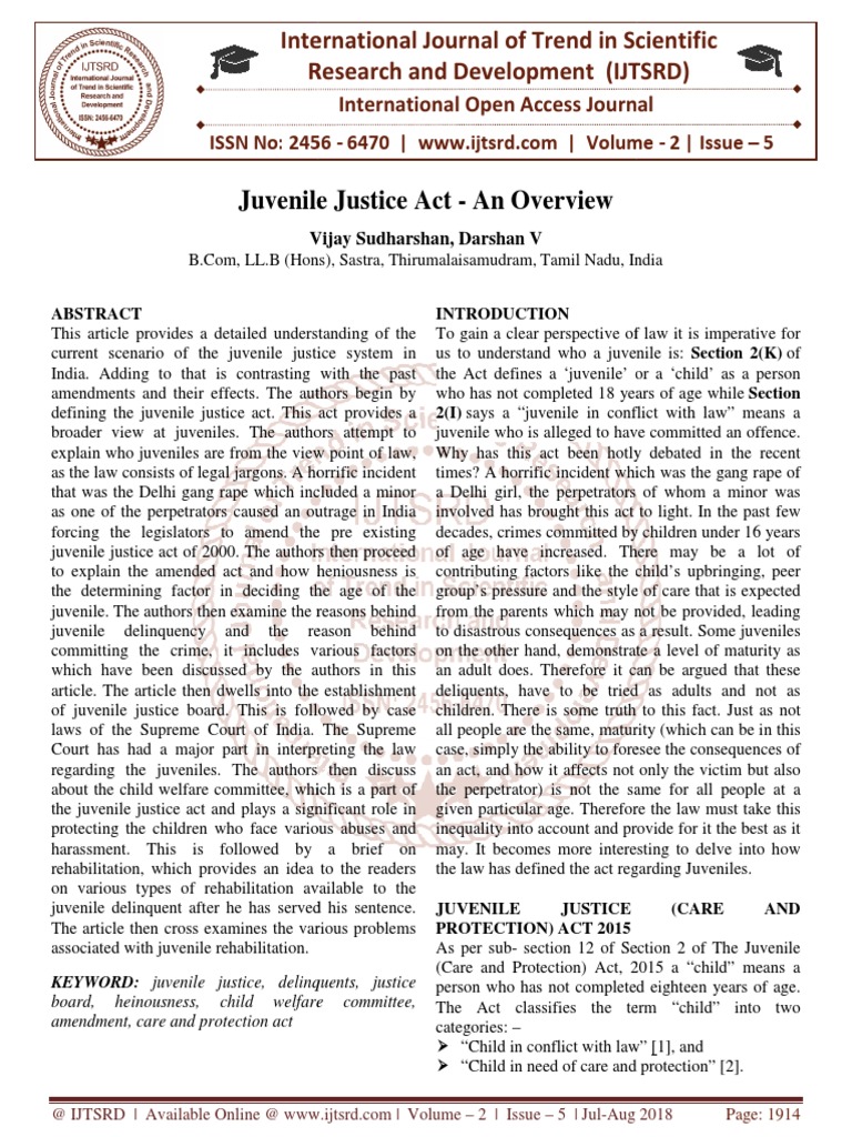 Juvenile justice system picture