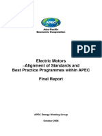 Electric Motors Best Practice Programmes Within APEC Final Report