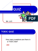Toeic Quiz: Mr. Luc