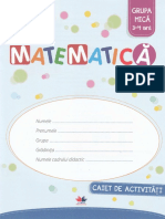 Matematica Caiet de Activitati Grupa Mica 3 4 Ani PDF