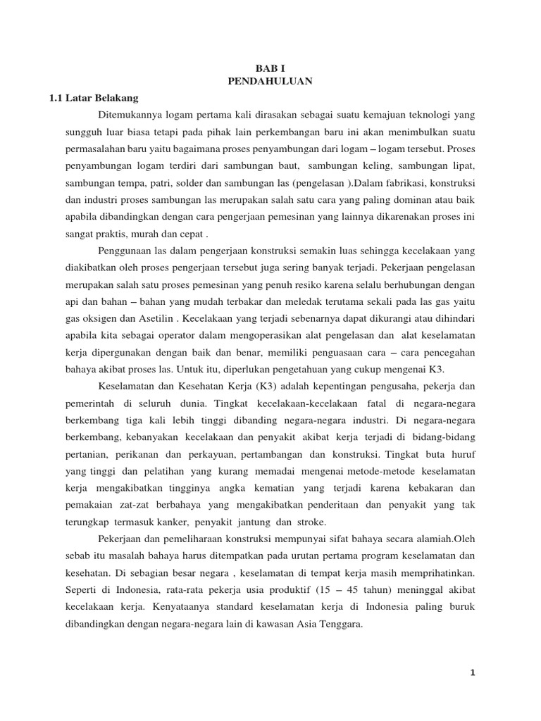 Makalah K3 Dalam Pengelasan Docx