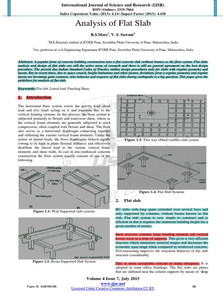 Flat Slab Analysis and Design Guidelines | PDF | Beam (Structure) | Column