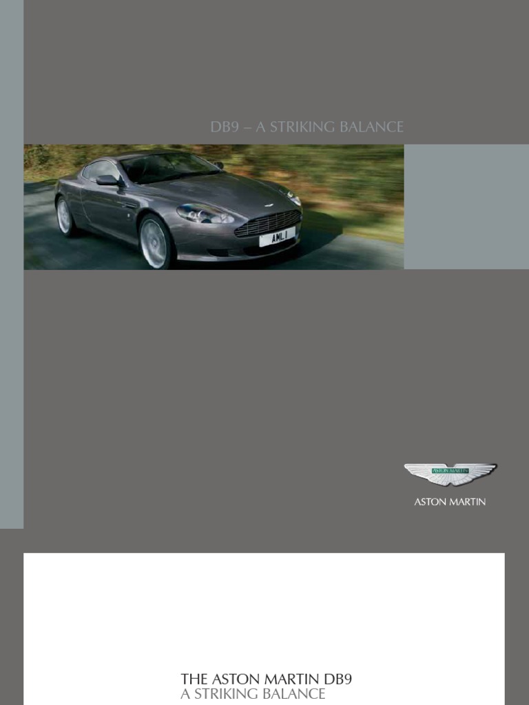 Aston Martin DB9: Performance & Design | PDF | Transmission