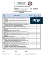 CID CF No. 11 Classroom M&E Checklist Shs