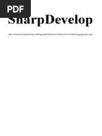 Sharpdevelop Reference Manual