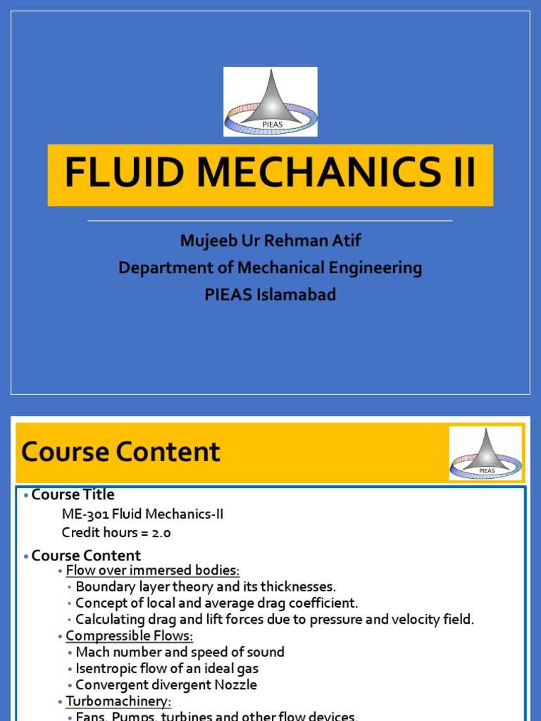 Fluid Mechanics II Part 1 | PDF | Boundary Layer | Fluid Dynamics