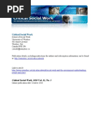 Coates Social Work and the Environment