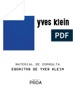 Yves Klein - Escritos