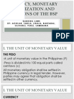 CURRENCY, MONETARY STABILIZATION AND BANKING LAWS