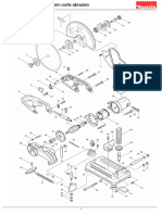 Diagrama Cortadora Makita 2414NB