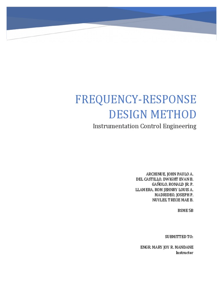 Engineering Frequency Response Guide | PDF | Fourier Transform ...
