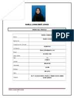 Nurul Liyana Binti Johan: Name Mykad No Telephone No. (House) Cell-Phone Email