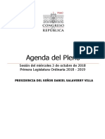 Agenda Pleno Del Congreso