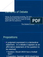 6 Elements of Debate