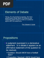 Understanding Debate Motions | PDF | Policy | Argument