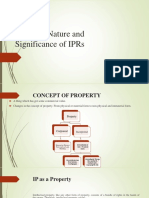 Concept, Nature and Significance of IPRs