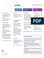 UX Design Critiques: Cheat Sheet: Scope & Agenda Facilitating Presenting Following Up