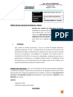 Modelo de Escrito de Postergacion de Audiencia