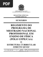Regimento Interno do Mestrado MNPEF CAA