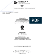 ON Financial Statement Analysis of "Golden Son Limited": Date of Submission: September 29, 2018