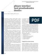 Interdisciplinary Interface Between Fixed Prosthodontics and Periodontics