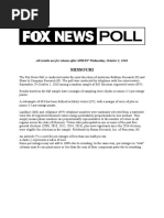Download Fox Missouri October 2018 Complete Topline October 3 Release by Fox News SN390057897 doc pdf