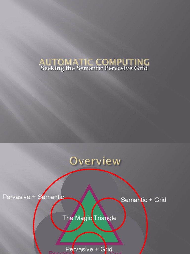 Semantic Pervasive Grid Overview | PDF | Grid Computing | Semantic Web