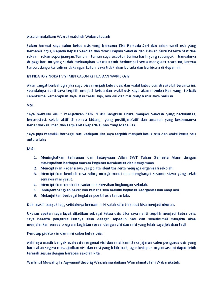 Assalamualaikum Warrahmatullah Wabarakaatuh