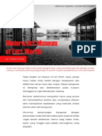 Analisis Desain Bangunan Modern Art Museum of Fort Worth