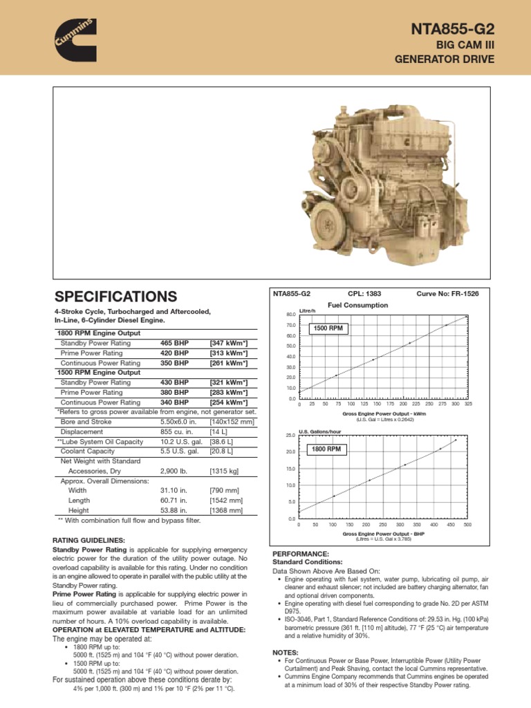Nta855g2 PDF | PDF | Cylinder (Engine) | Piston
