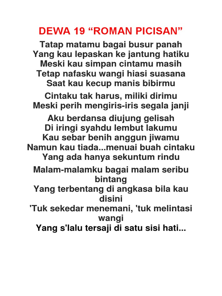 Lirik Lirik Lagu Band Manusgi 2