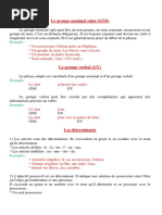 Le Groupe Nominal Sujet (GNS)