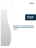 Power and Cooling Efficiency: Sun Blade™ 6000 Modular System