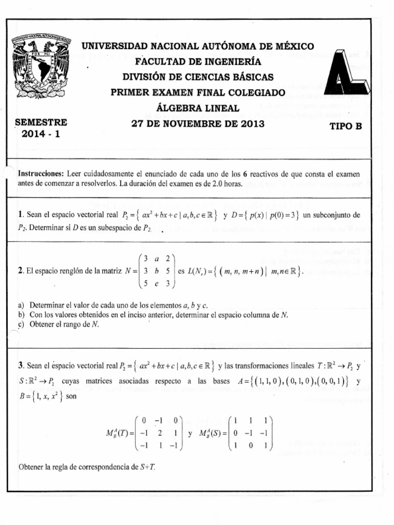 Algebra Lineal