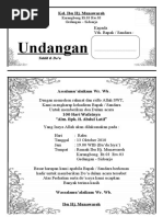 Contoh Undangan Yasinan