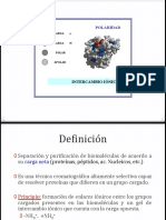 Intercambio iónico: Separación de moléculas cargadas por pH y carga neta