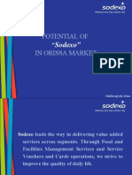 Potential of in Orissa Market: Sodexo"