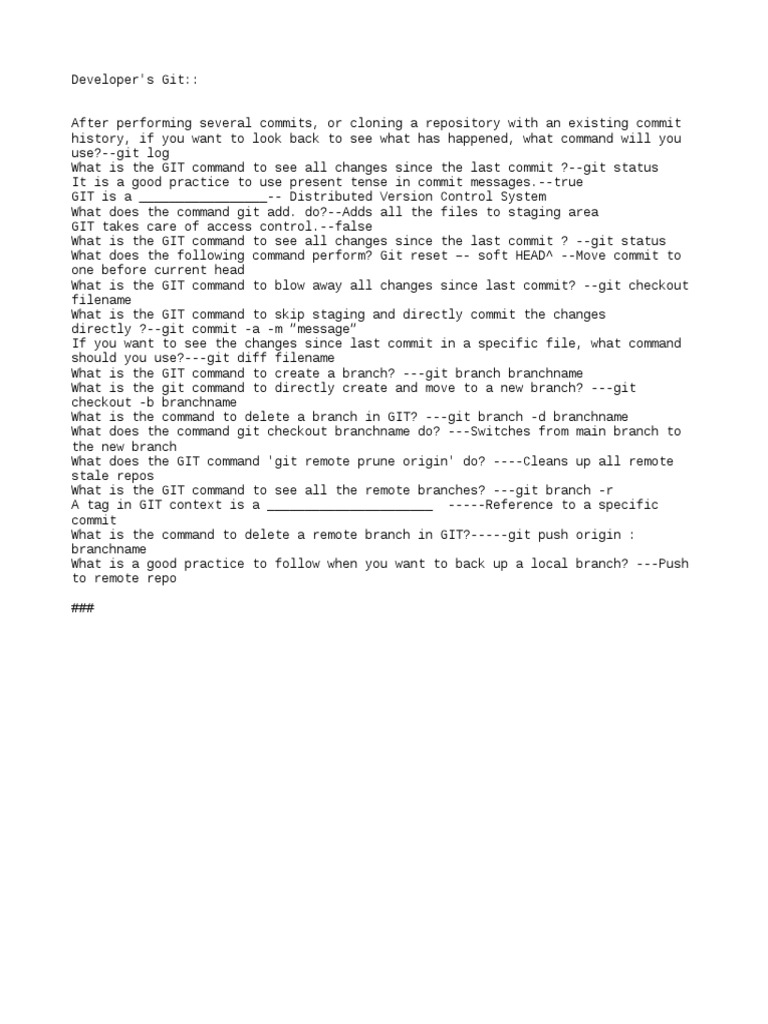 Understanding Git Tags and Commands | PDF