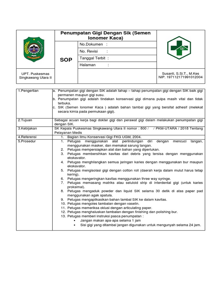 Sop 7. Tumpatan Sik | PDF