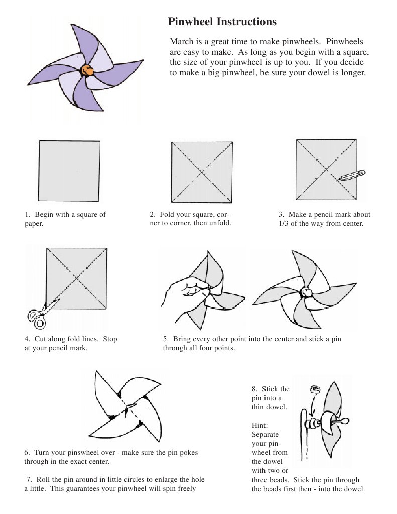 Make A Pinwheel | PDF | Toys | Leisure