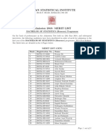 BStat Merit List PDF