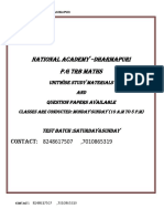 National Academy - Dharmapuri P.G TRB Maths: Contact: 8248617507, 7010865319