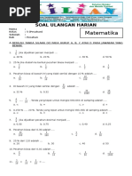 Soal Matematika Kelas 5 Sd Bab 6 Pecahan Dan Kunci Jawaban Www