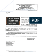 ARS Courrier FO Adressé À La DG Le 11 Septembre 2018 PDF