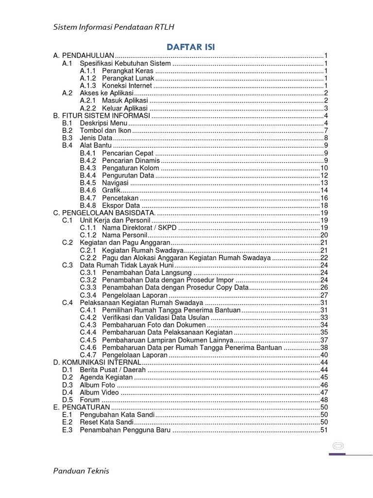 Panduan Daftar RTLH Online | PDF