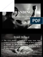 Branding: Difference We Can Make