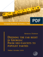 Defining The Far Right in Georgia: From Neo-Fascists To Populist Parties