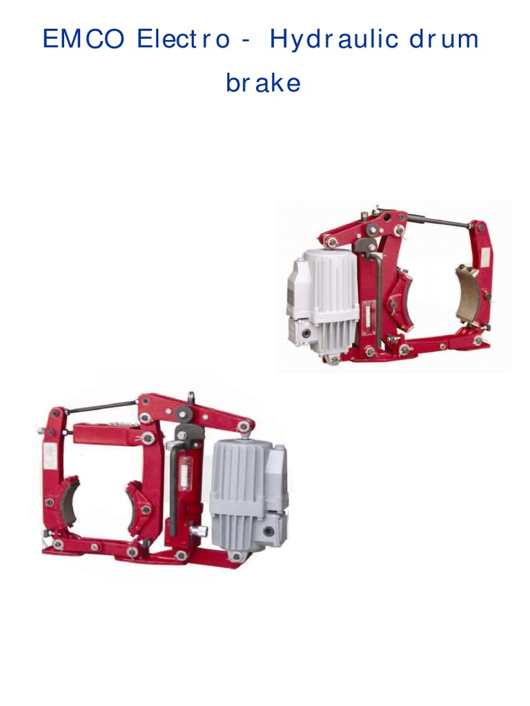 EMCO Electro - Hydraulic Drum Brake | PDF | Transportation Engineering ...