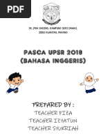 Pasca Upsr 2018 (Bahasa Inggeris) : Prepared by