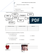 Evaluación de Lenguaje 2 Agosto